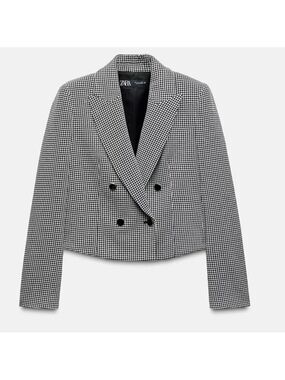 NWOT Zara Houndstooth Blazer Size XL